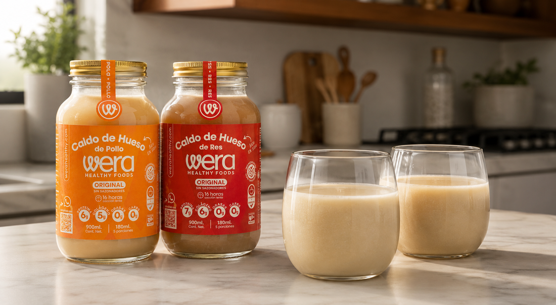 Creamy DUO con Caldo de Hueso: Un excelente licuado con proteína.